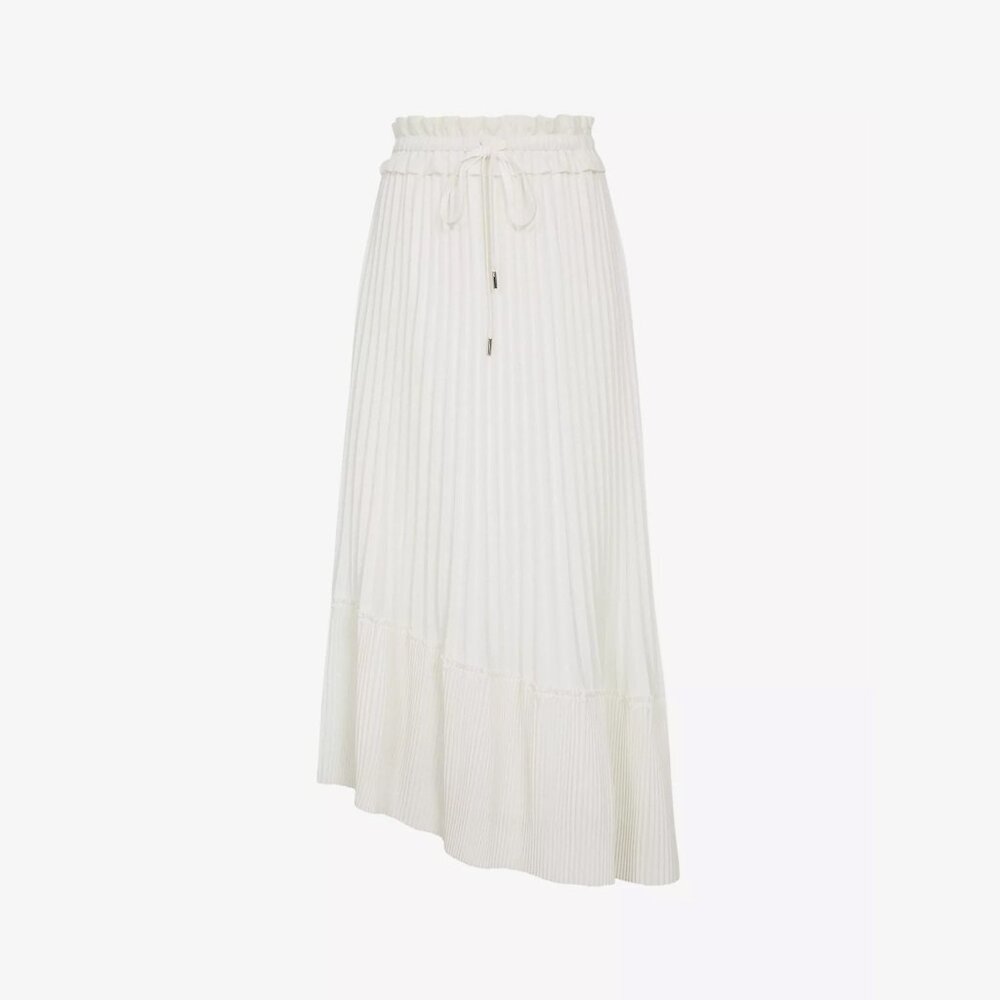 Reiss Lottie Pleated Midi Skirt
